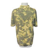 olive green bleached polo shirt S