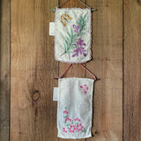 Vintage orange and purple butterfly wall hanging - EMBER & THREAD
