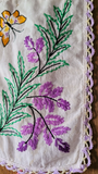 Vintage Orange and Purple Butterfly Wall Hanging - EMBER & THREAD