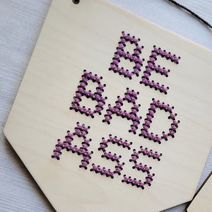 Cross Stitched Wood Signs