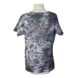 scoop neck black dyed shirt XL