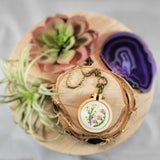 pretty stitched springtime floral jewelry