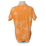 orange bleached polo shirt M